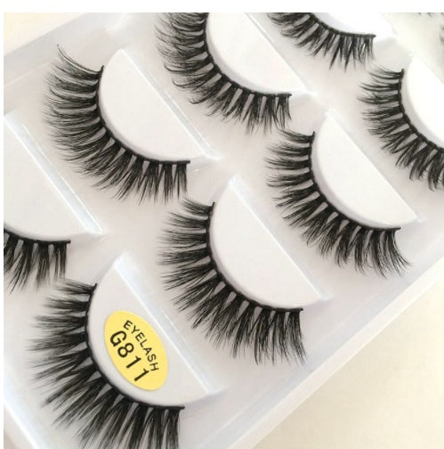 Five Pairs Of 3D False Eyelashes G800 Thick Mink False Eyelashes