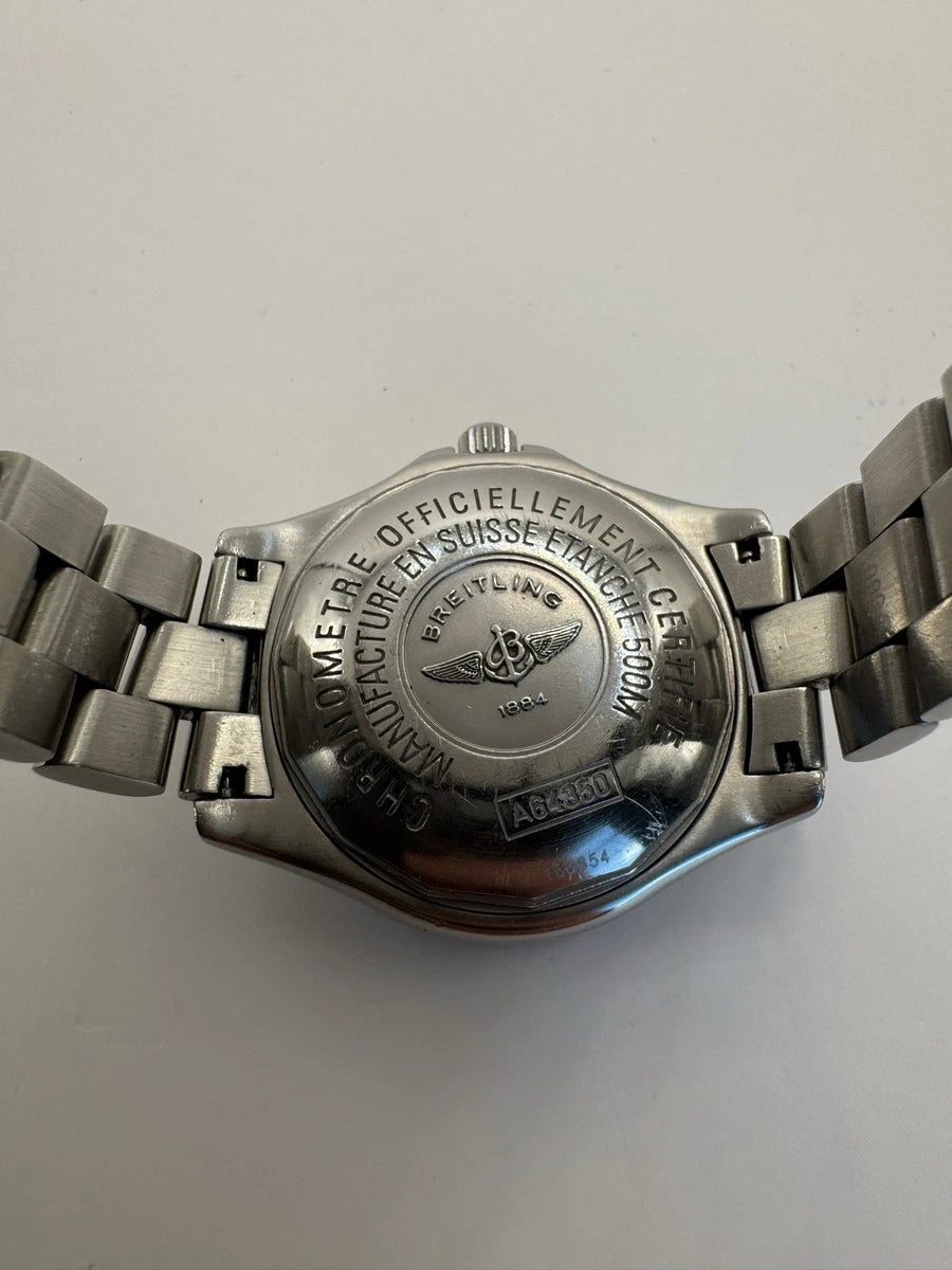 Breitling Colt Men's 38mm Black/Grey Dial Watch. Excellent Condition - A64350