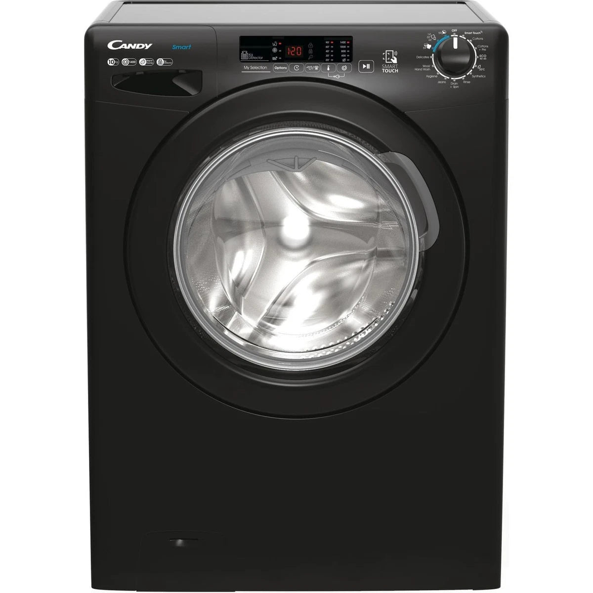 Candy CS 14102DWBB4/80 10Kg Washing Machine Black 1400 RPM B Rated
