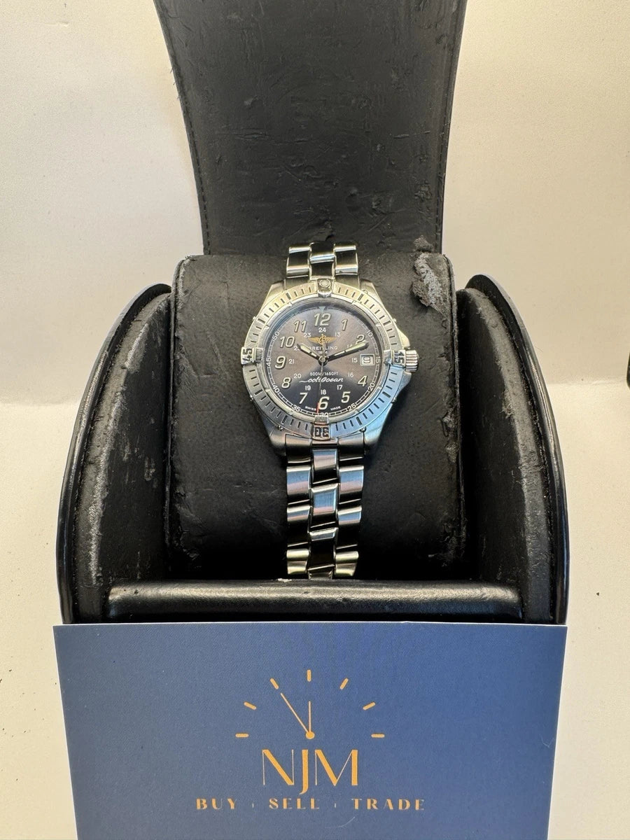 Breitling Colt Men's 38mm Black/Grey Dial Watch. Excellent Condition - A64350