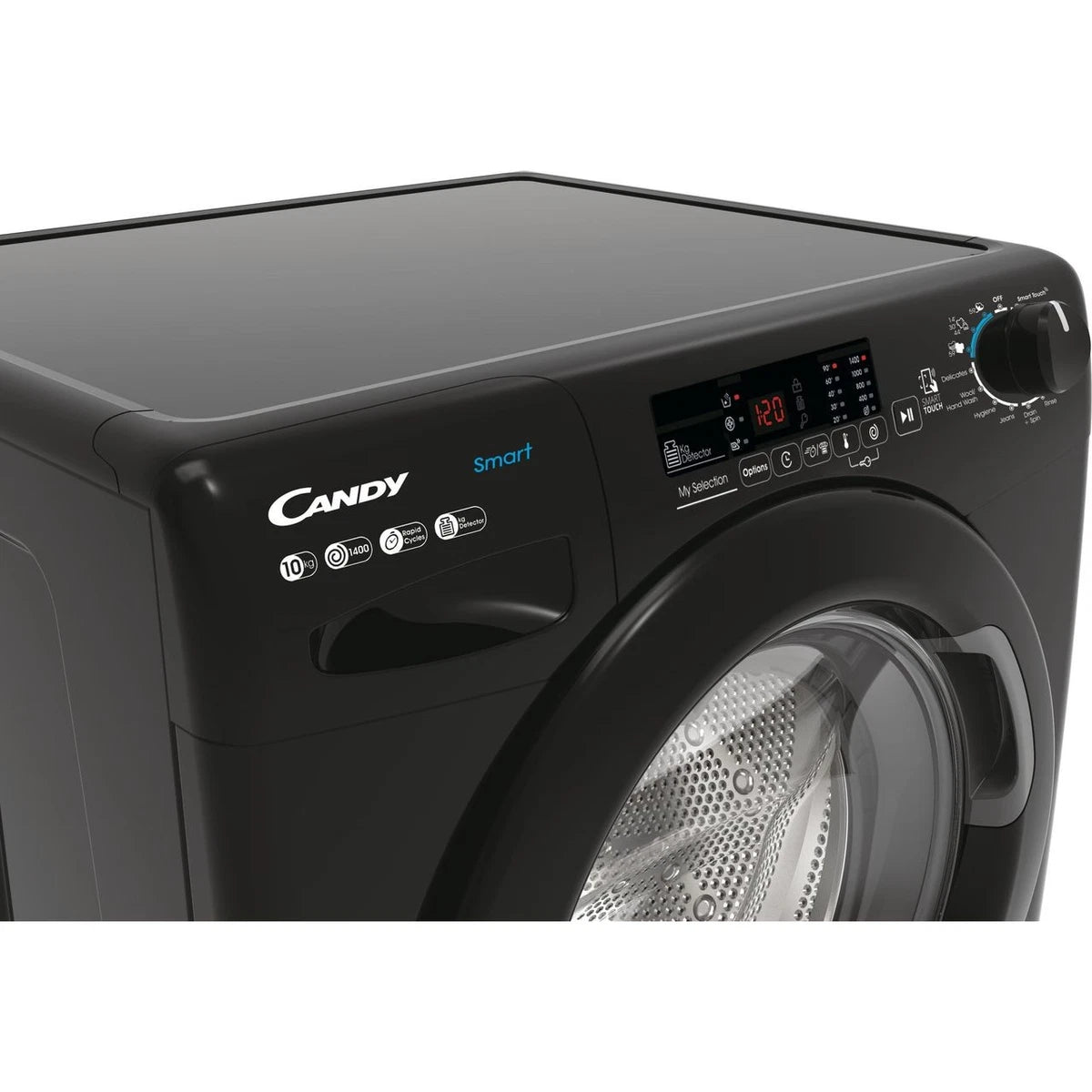 Candy CS 14102DWBB4/80 10Kg Washing Machine Black 1400 RPM B Rated