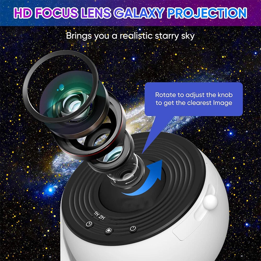 4K HD Planetarium Projector Galaxy Starry Sky Nebula Space LED Night Light Gifts