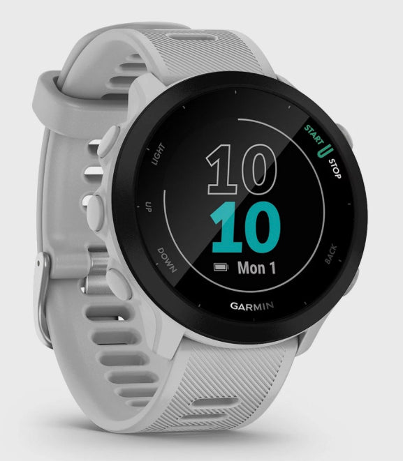 Garmin Forerunner 55 010-02562-11 42mm GPS Running Smartwatch White