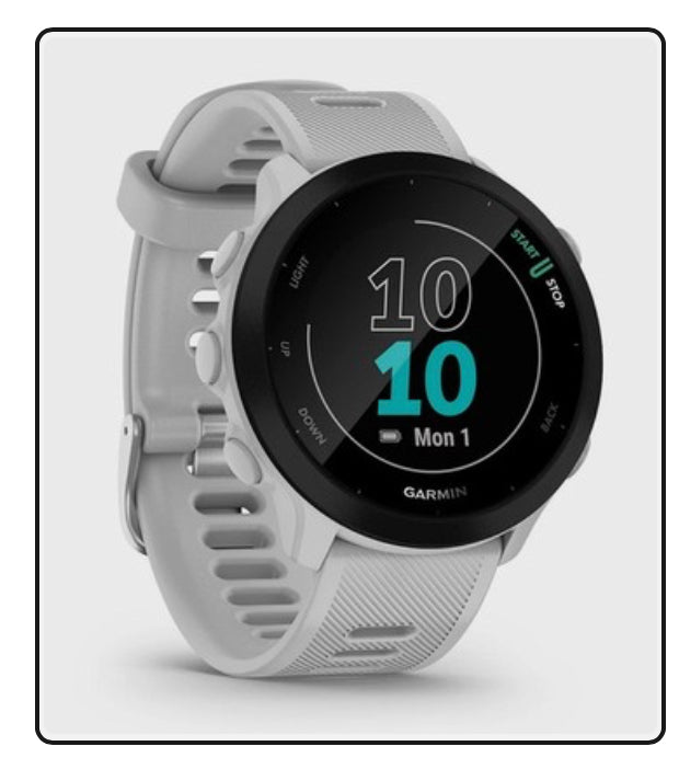 Garmin Forerunner 55 010-02562-11 42mm GPS Running Smartwatch White