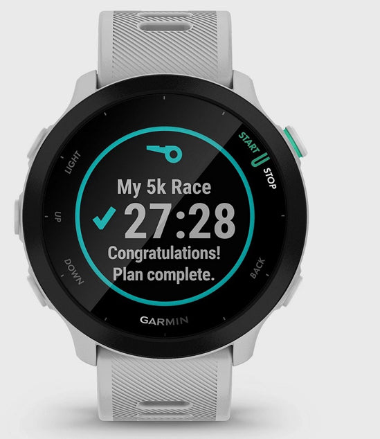 Garmin Forerunner 55 010-02562-11 42mm GPS Running Smartwatch White