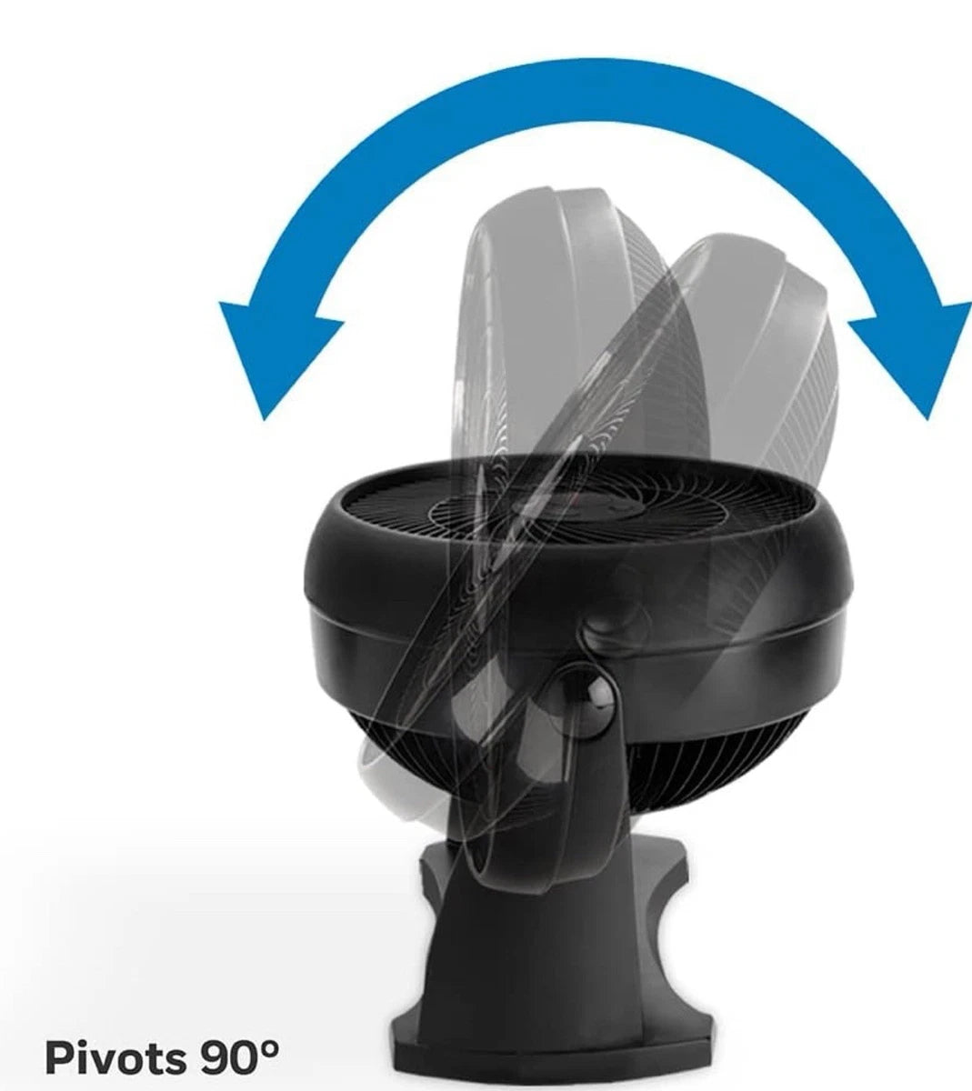 Honeywell TurboForce Power Fan HT900E - 90° Variable Tilt, 3 Speeds (Black)